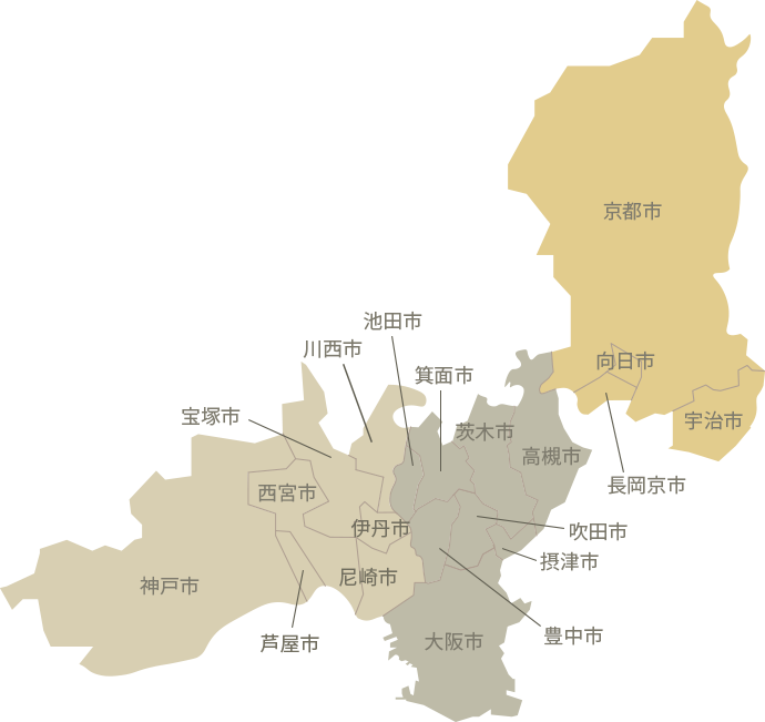 京阪神地図